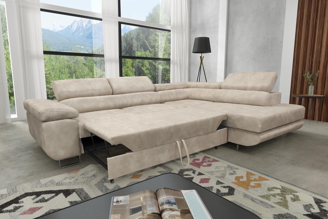 CANAPE ERM-TOULOUSE ANGLE DROIT CONVERTIBLE 275x205cm