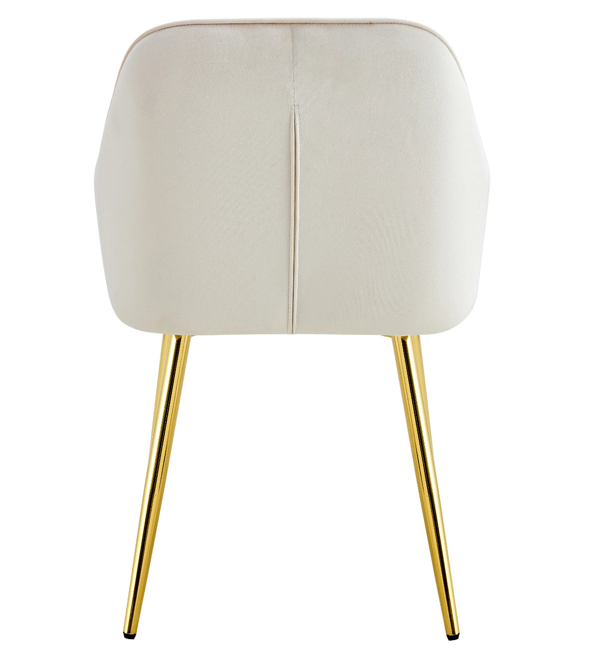 CHAISE PAMS PIEDS GOLD VELOURS BEIGE