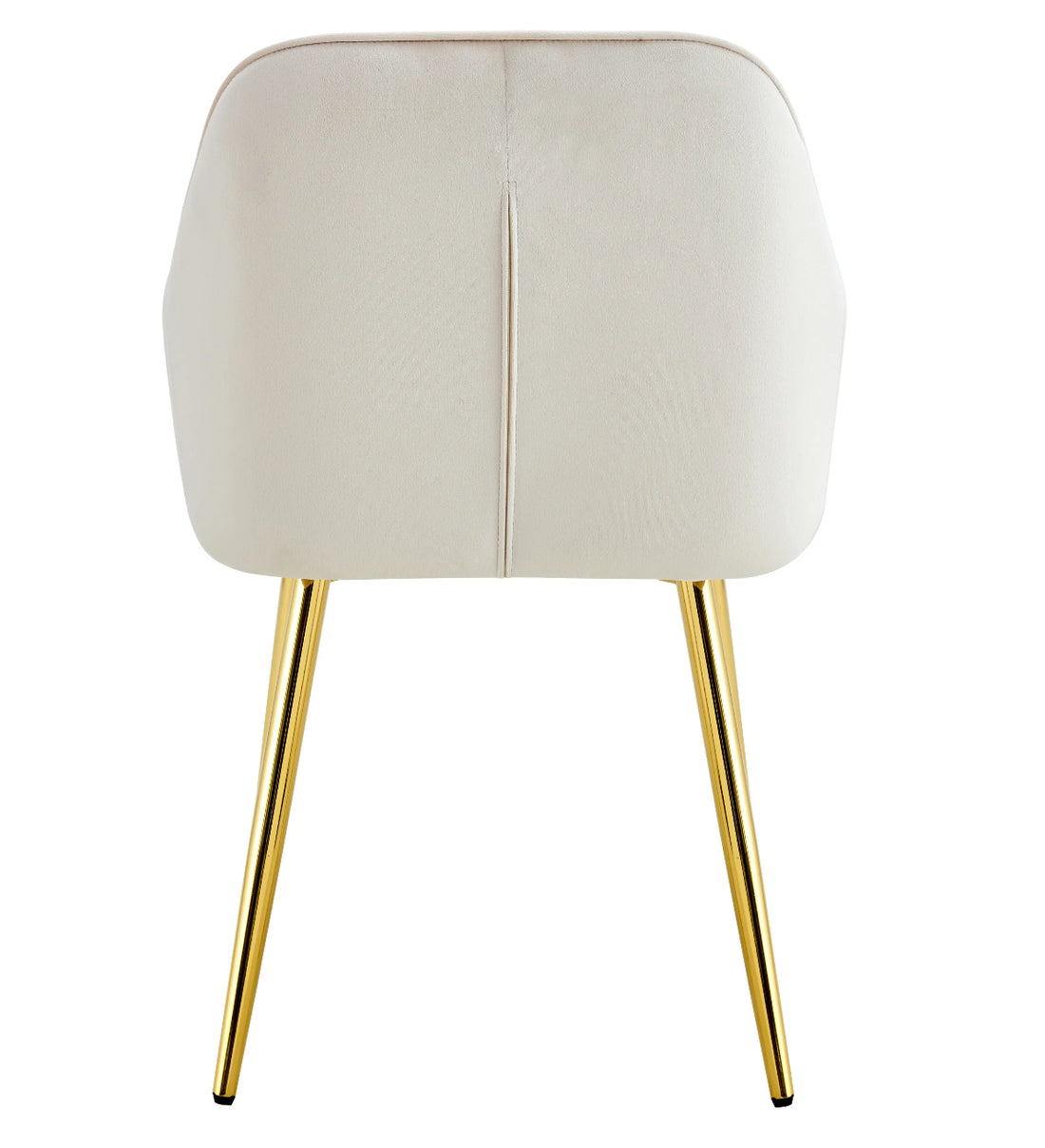 CHAISE PAMS PIEDS GOLD VELOURS BEIGE