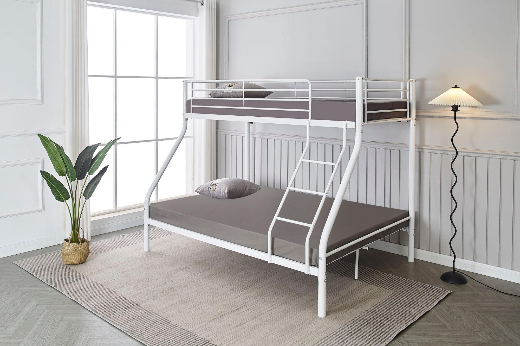 Pack Lit superposé 3 places + Matelas compris 2+1 métal COSTO sommier inclus