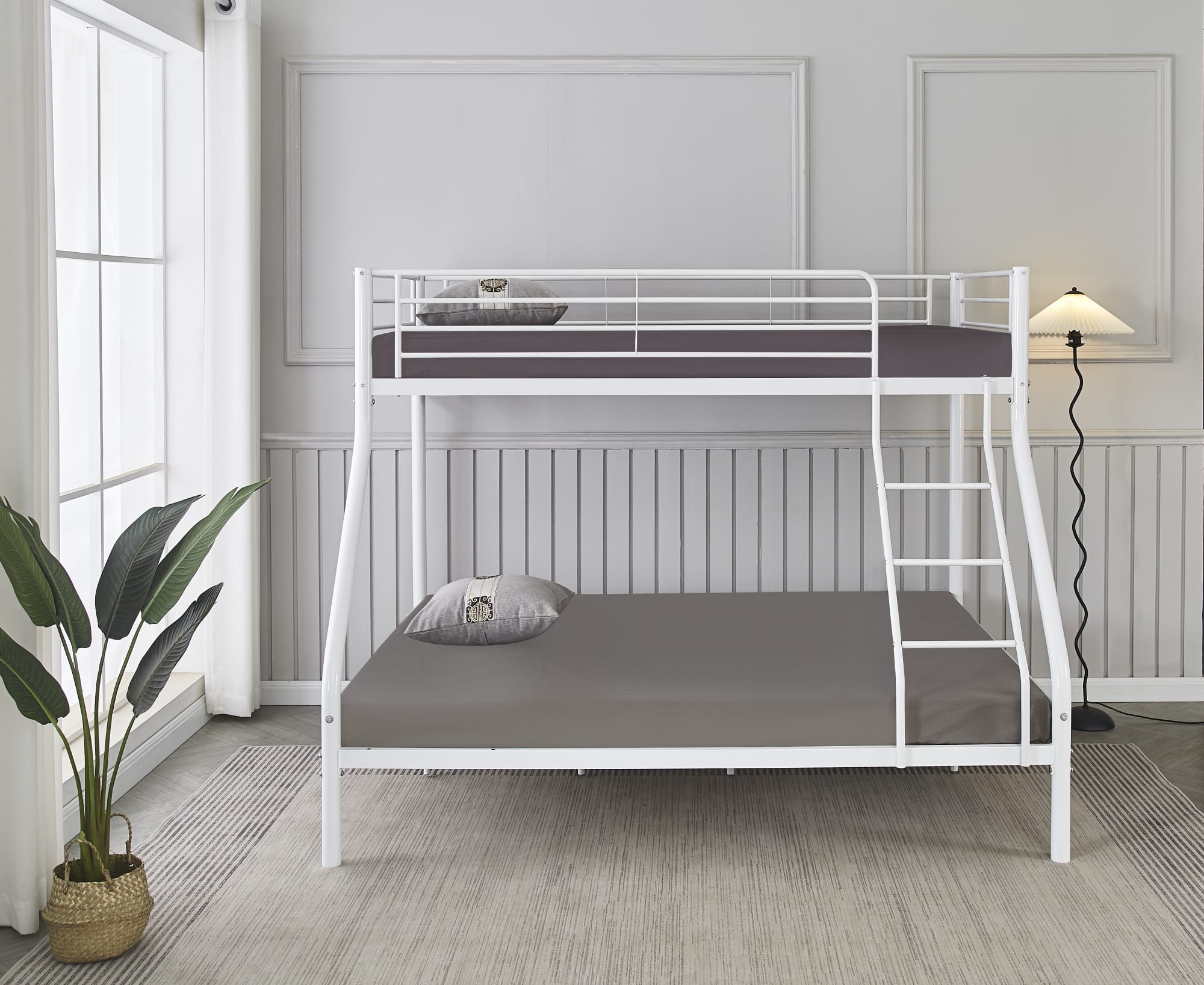 Pack Lit superposé 3 places + Matelas compris 2+1 métal COSTO sommier inclus