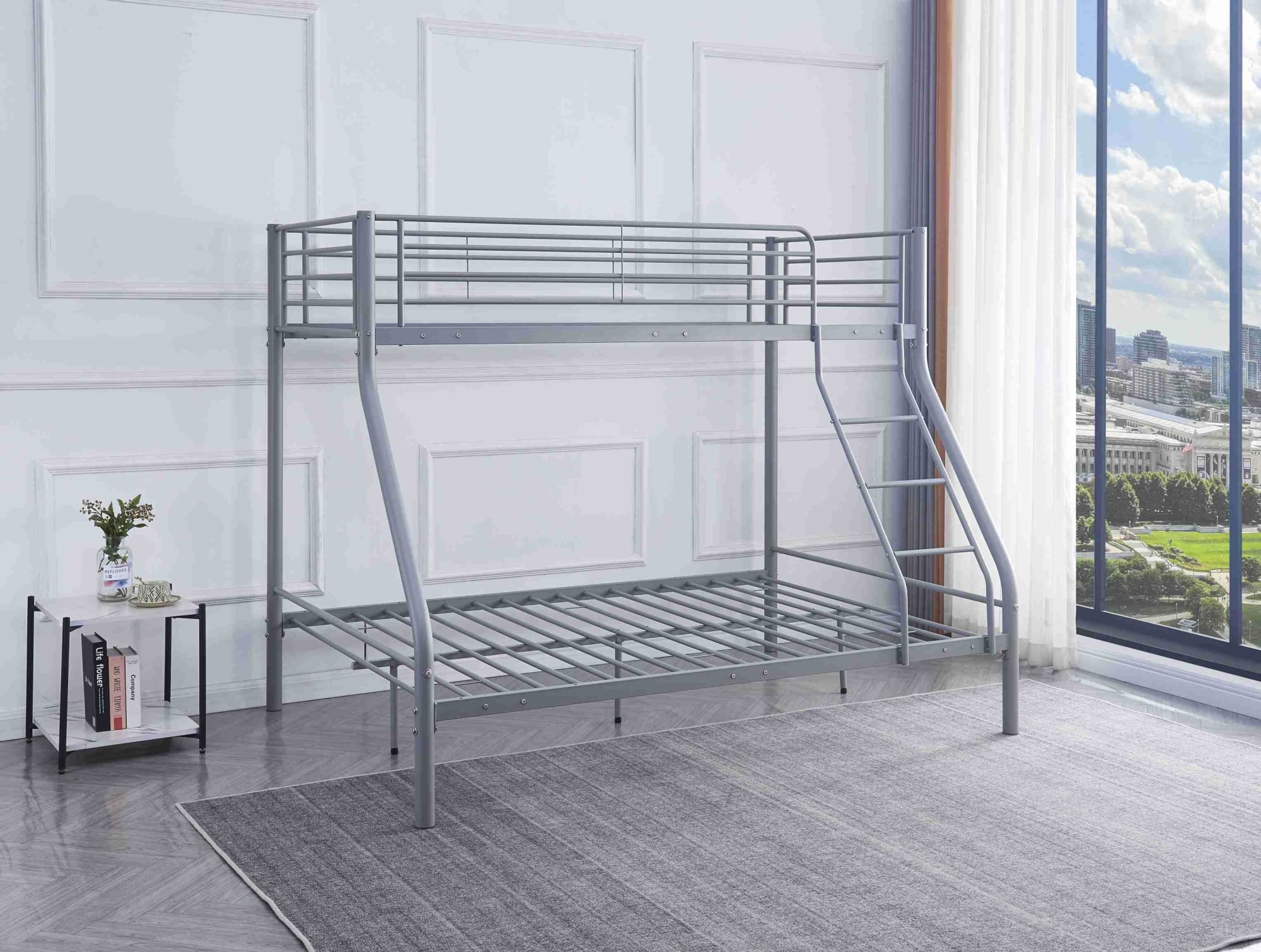 Pack Lit superposé 3 places + Matelas compris 2+1 métal COSTO sommier inclus