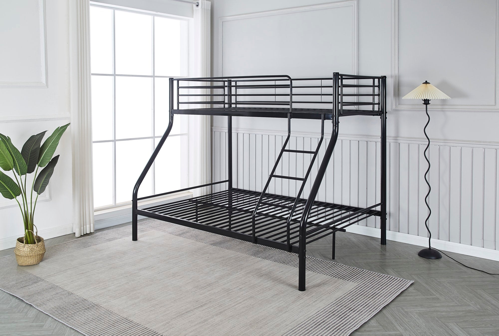 Lit superposé 3 places 2+1 métal COSTO sommier inclus