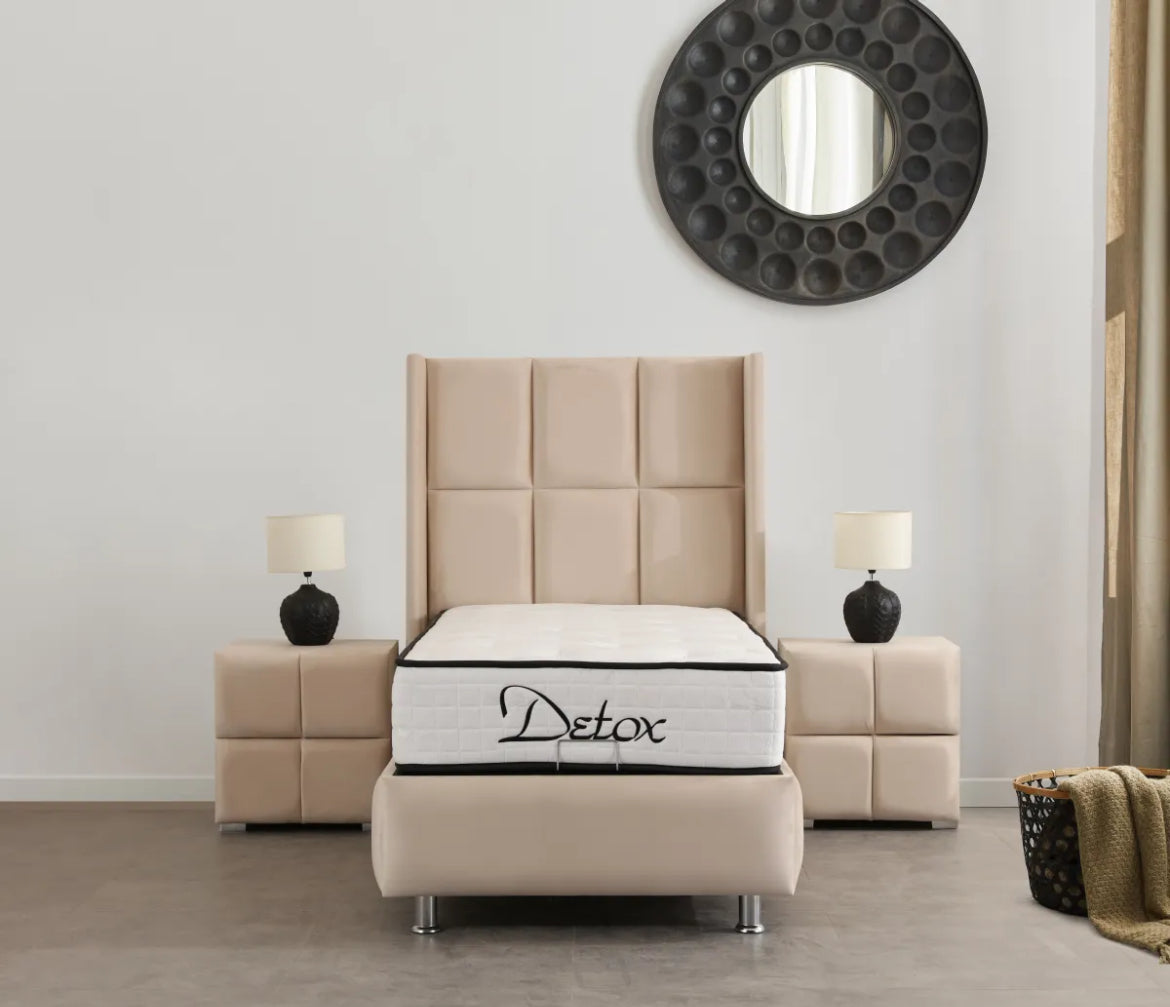 Lit coffre Rio beige-SAN