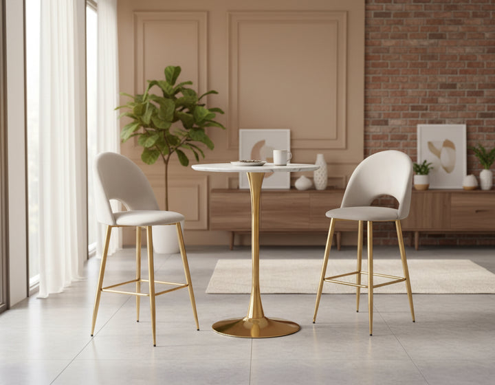 Table de bar rosa-GDM