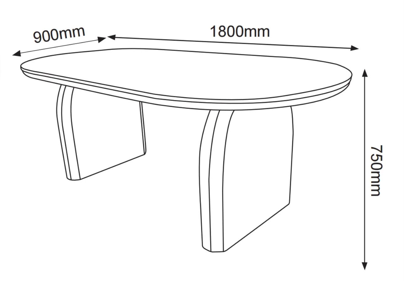 Table à manger Fluide-ERM