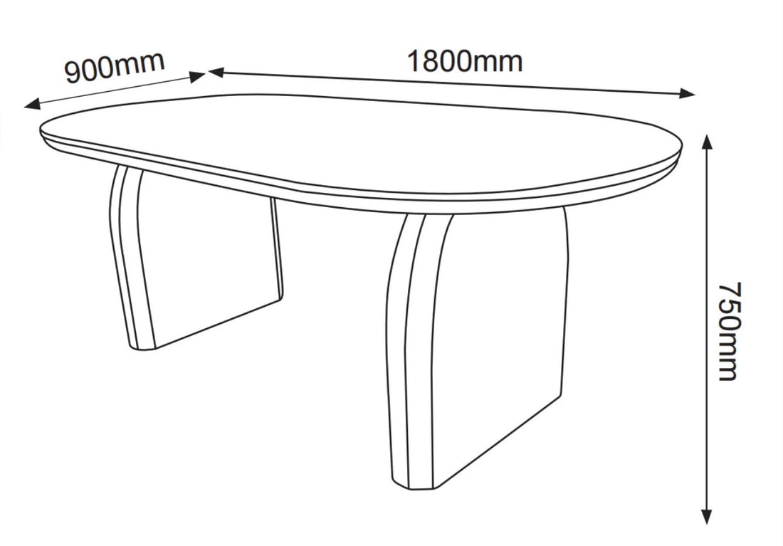 Table à manger Fluide-ERM