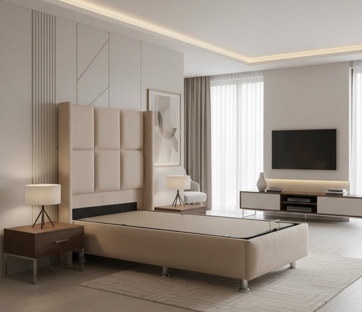 Lit coffre Rio beige-SAN