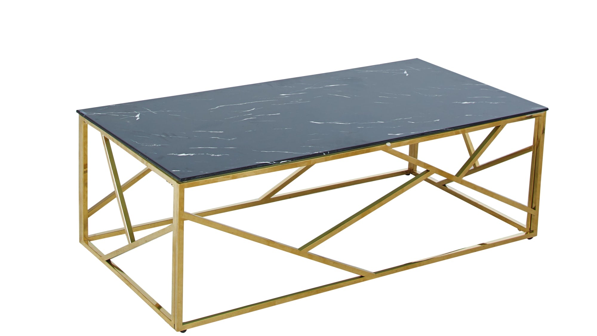 Table Basse GEOMAG Gold 120x60x45 cm