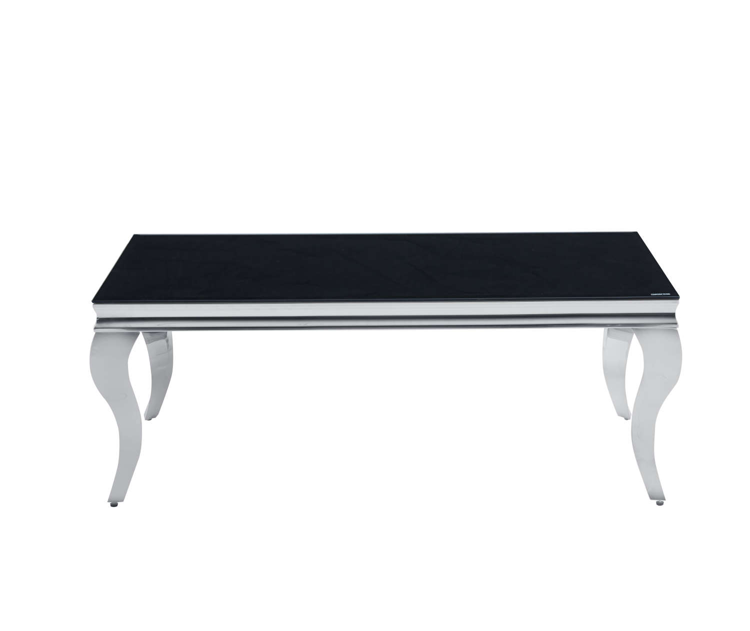 Table basse BAROQUE Chrome  120x60x45 cm