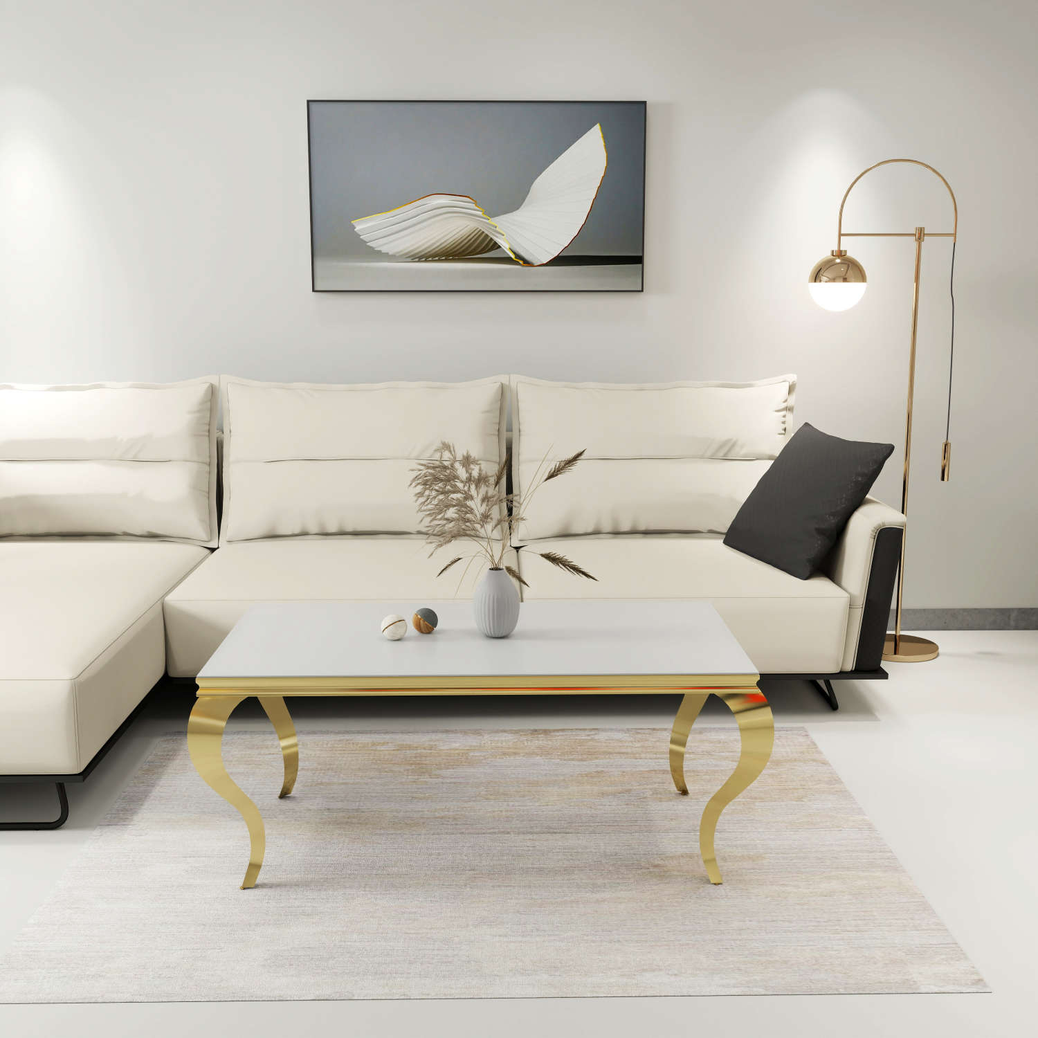 Table basse BAROQUE Gold  120x60x45 cm