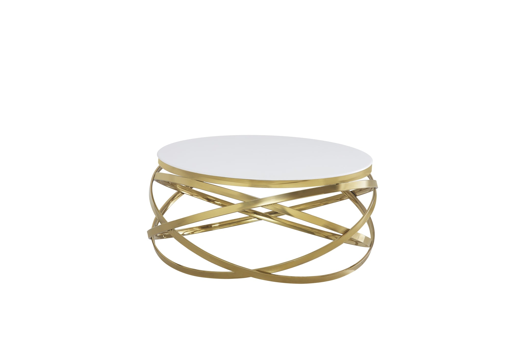 TABLE BASSE EVOL GOLD   100 cm