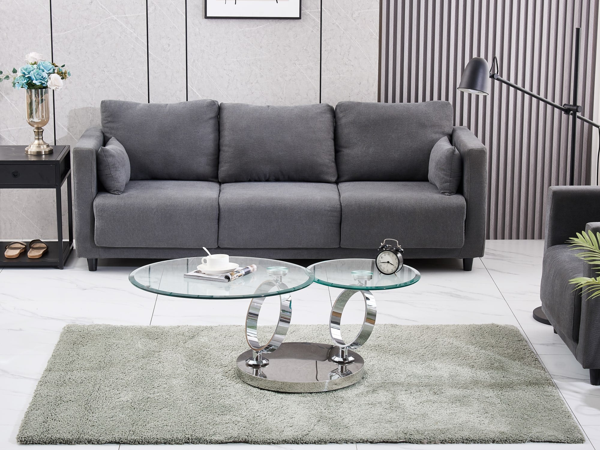 TABLE BASSE AUTOMAT TRANSPARENT 70x45cm