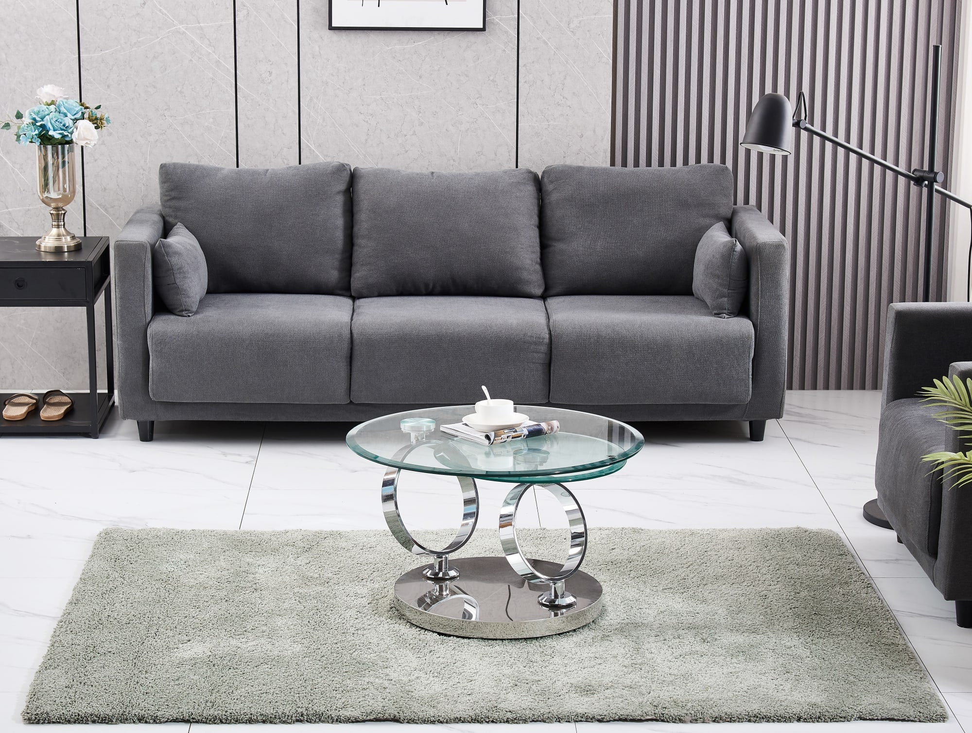 TABLE BASSE AUTOMAT TRANSPARENT 70x45cm