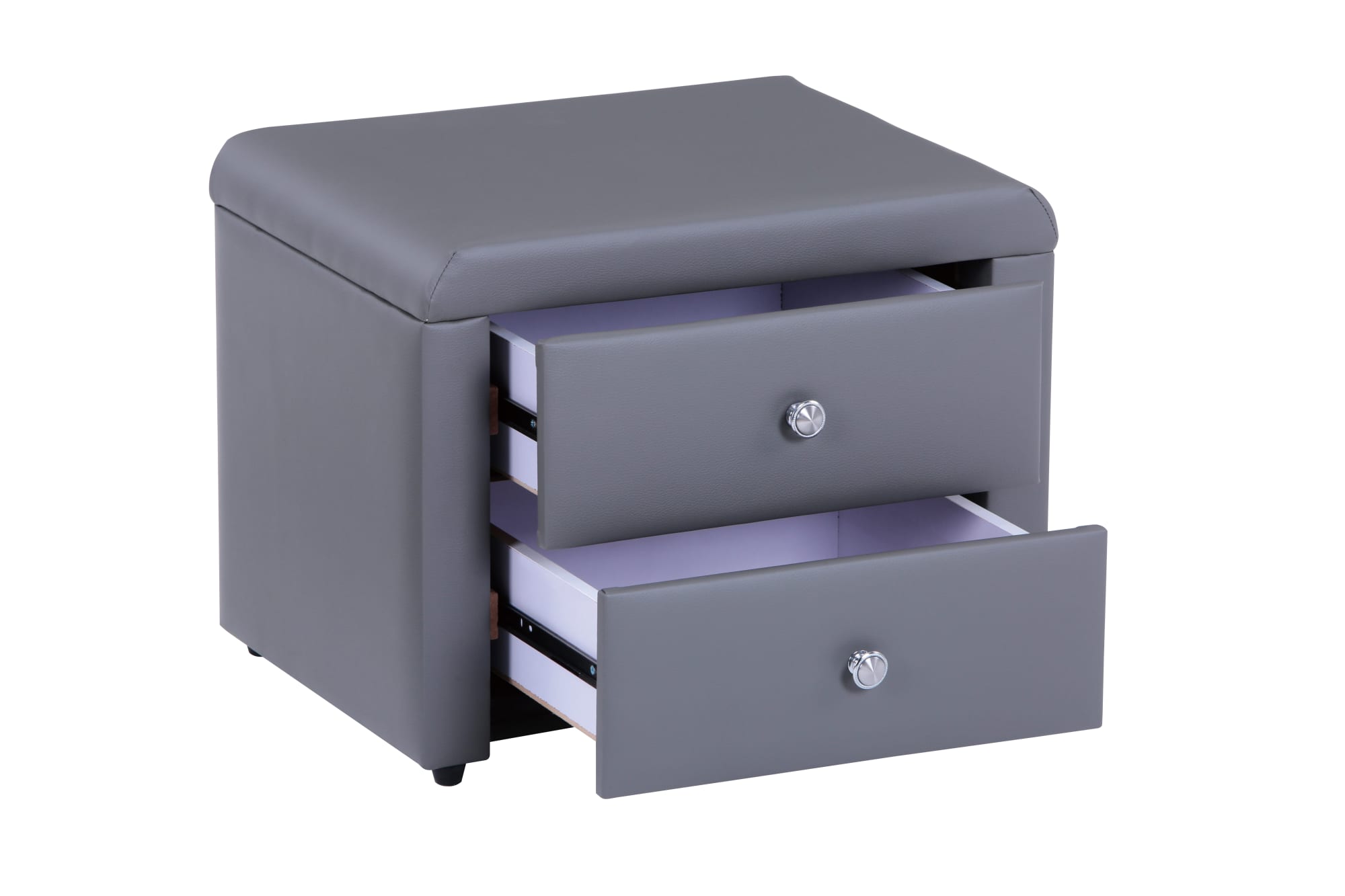 Chevet MALTE Simili cuir 50x38x36 cm