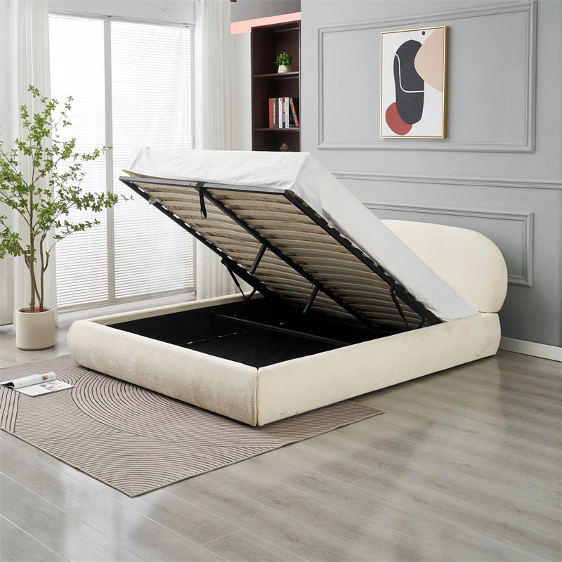 LIT ERM-DOUBLE COFFRE BABYLONE CHENILLE