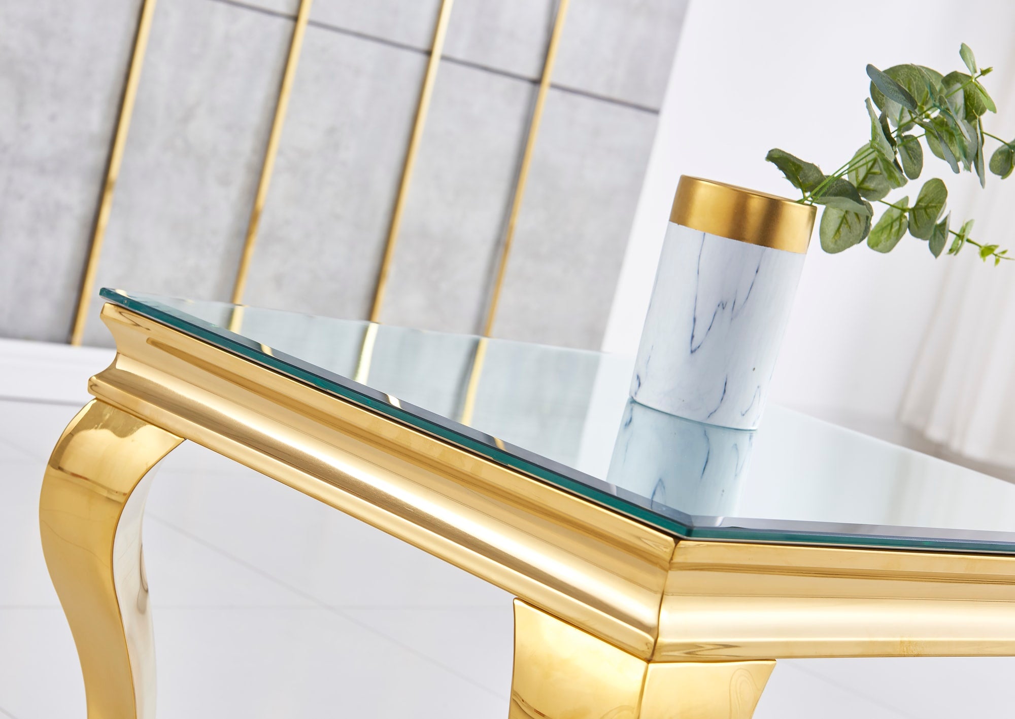 GUERIDON BAROQUE GOLD MIROIR 50x50 cm