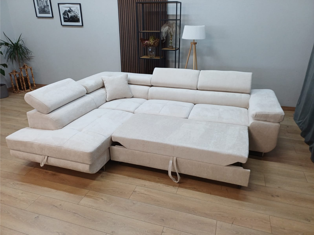 CANAPE ERM-TOULOUSE ANGLE GAUCHE CONVERTIBLE GAUCHE 275x205cm