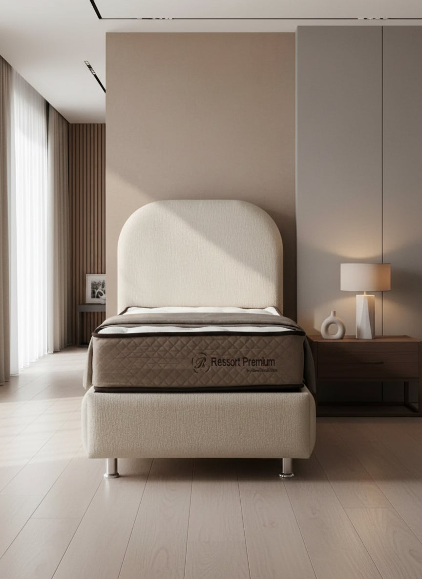 Lit coffre jade chenille-SAN