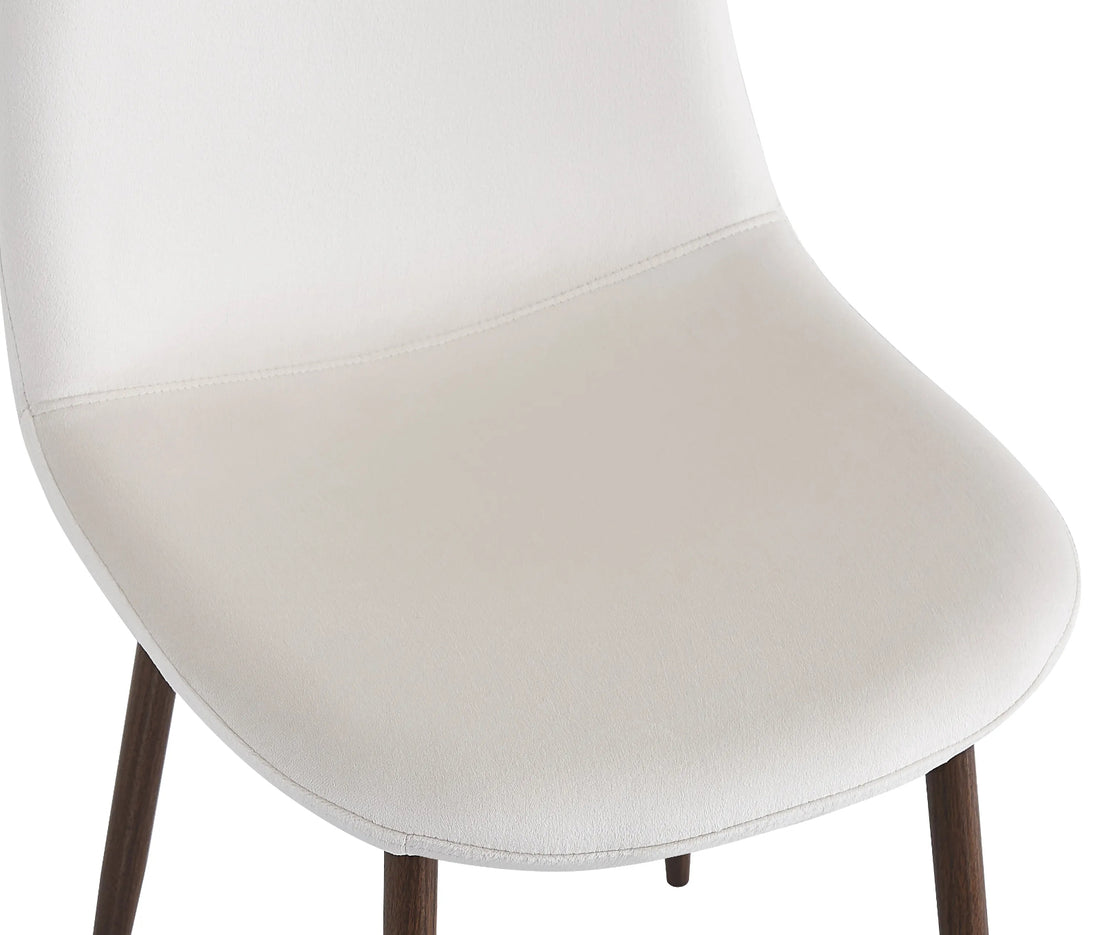 CHAISE ERM-SCANDINAVE PIED EFFET NOYER VELOURS BEIGE