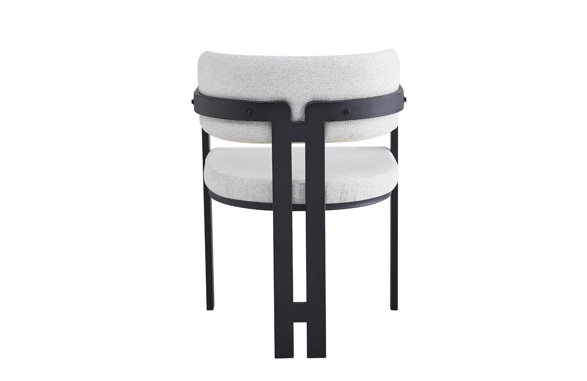 CHAISE ERM-MELLOW PIED METAL NOIR ASSISE TWEED LATTE