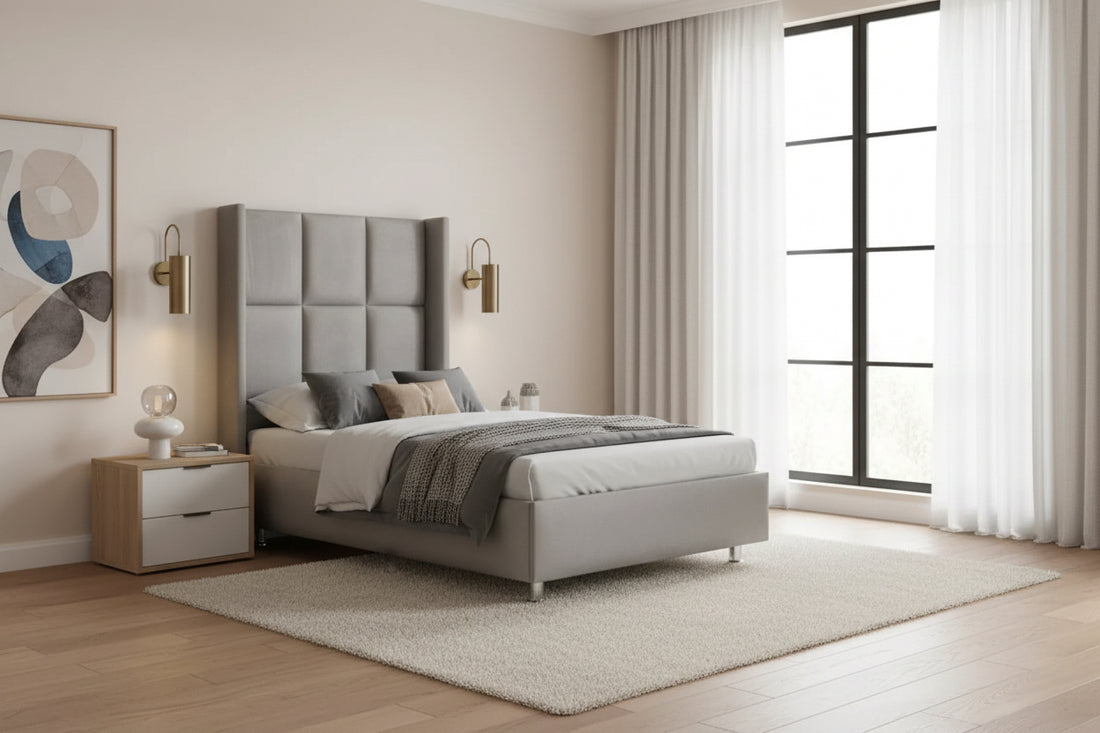 Lit coffre Rio gris-SAN