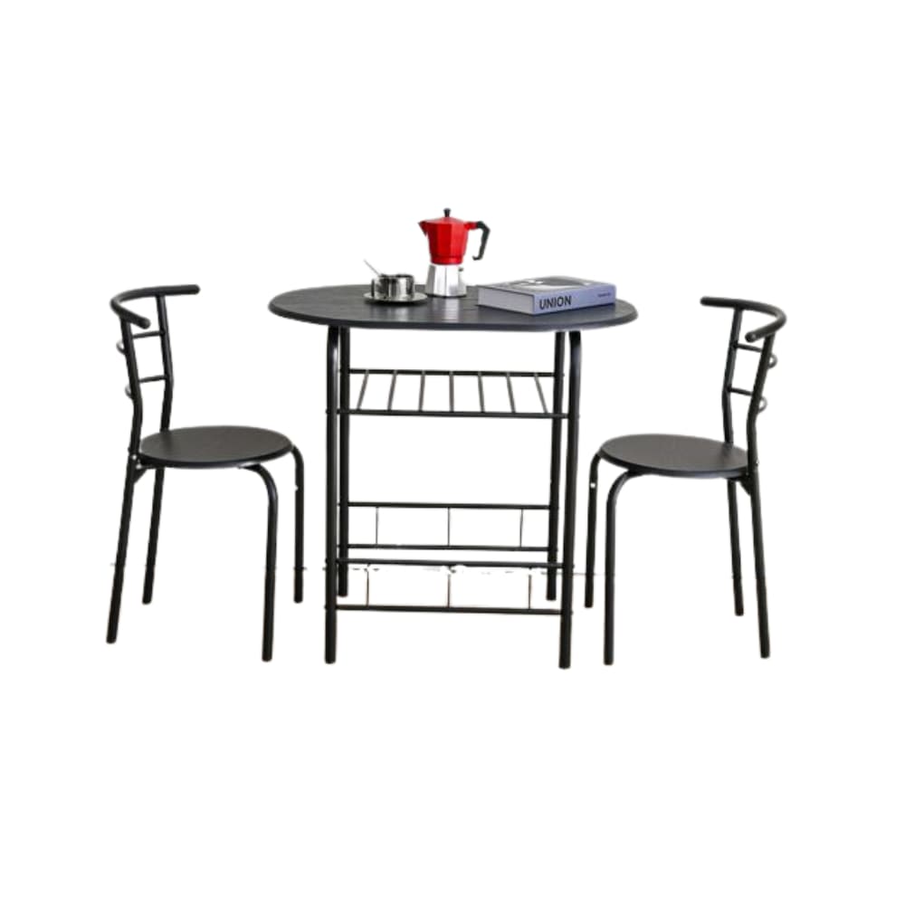 Ensemble table + 2 chaises CARRY Mdf l 80 cm