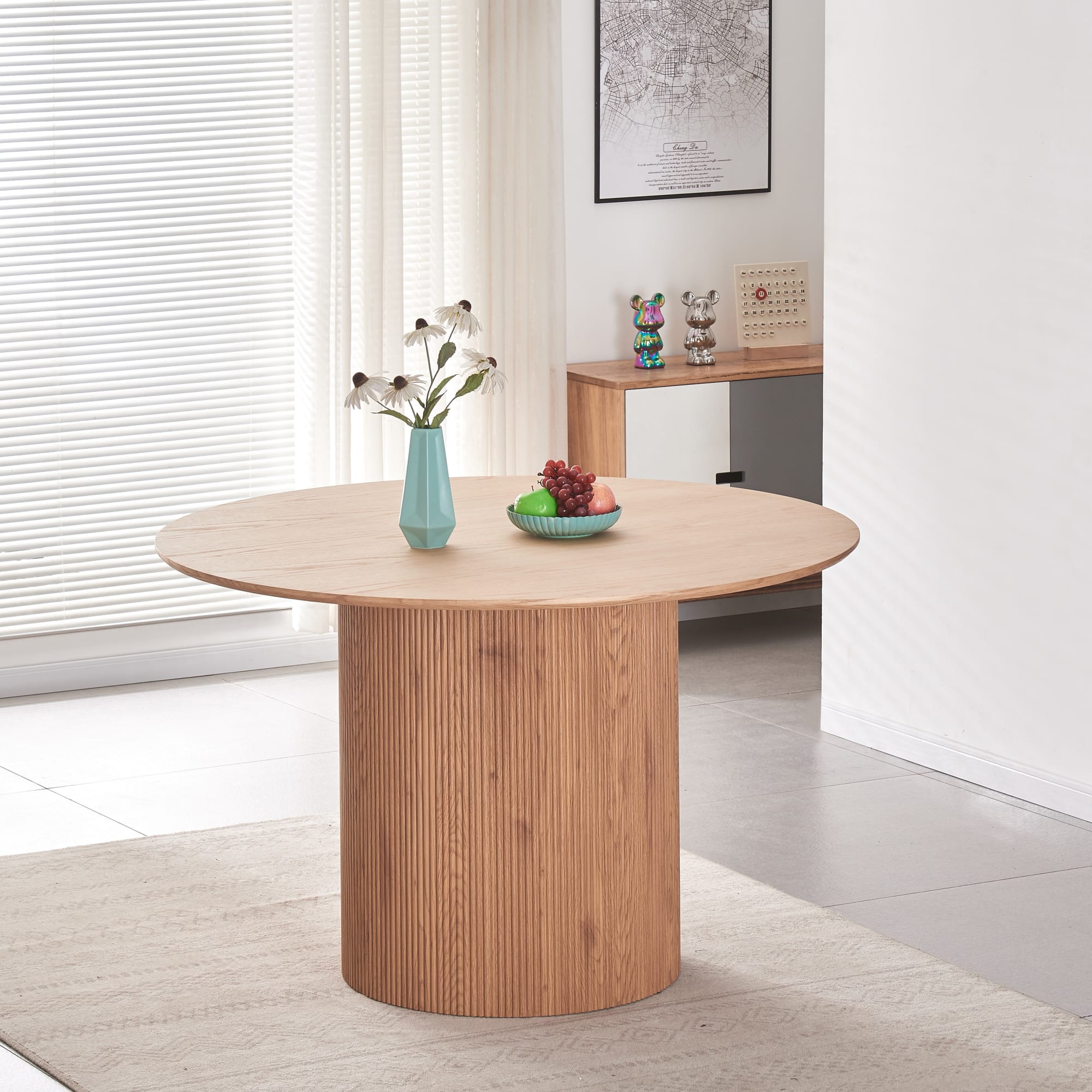 Table à manger BAIETA en bois 120x75 cm