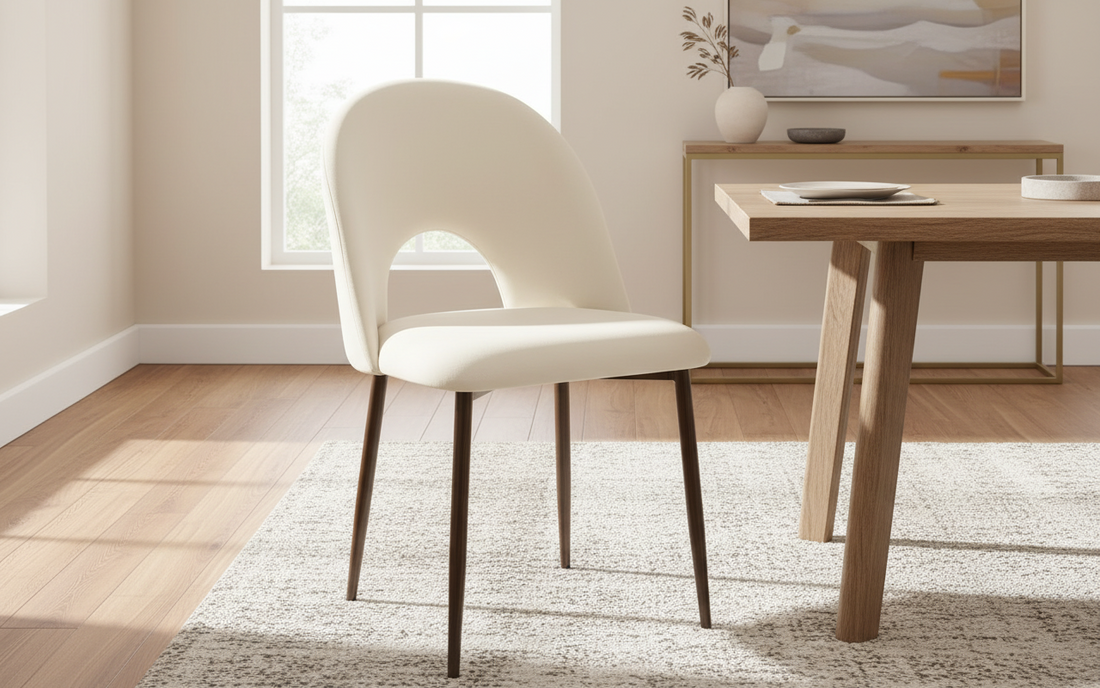 CHAISE ERM-TEDDY METAL NOYER VELOURS BEIGE