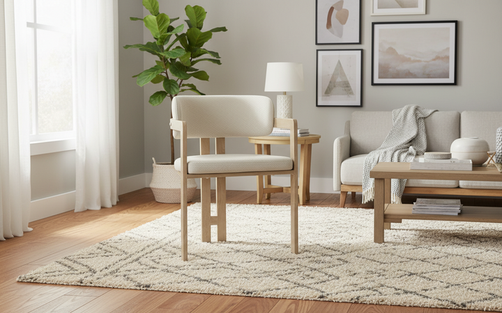 CHAISE ERM-MELLOW PIED CHENE GRIFFEE ASSISE GRAIN SABLE