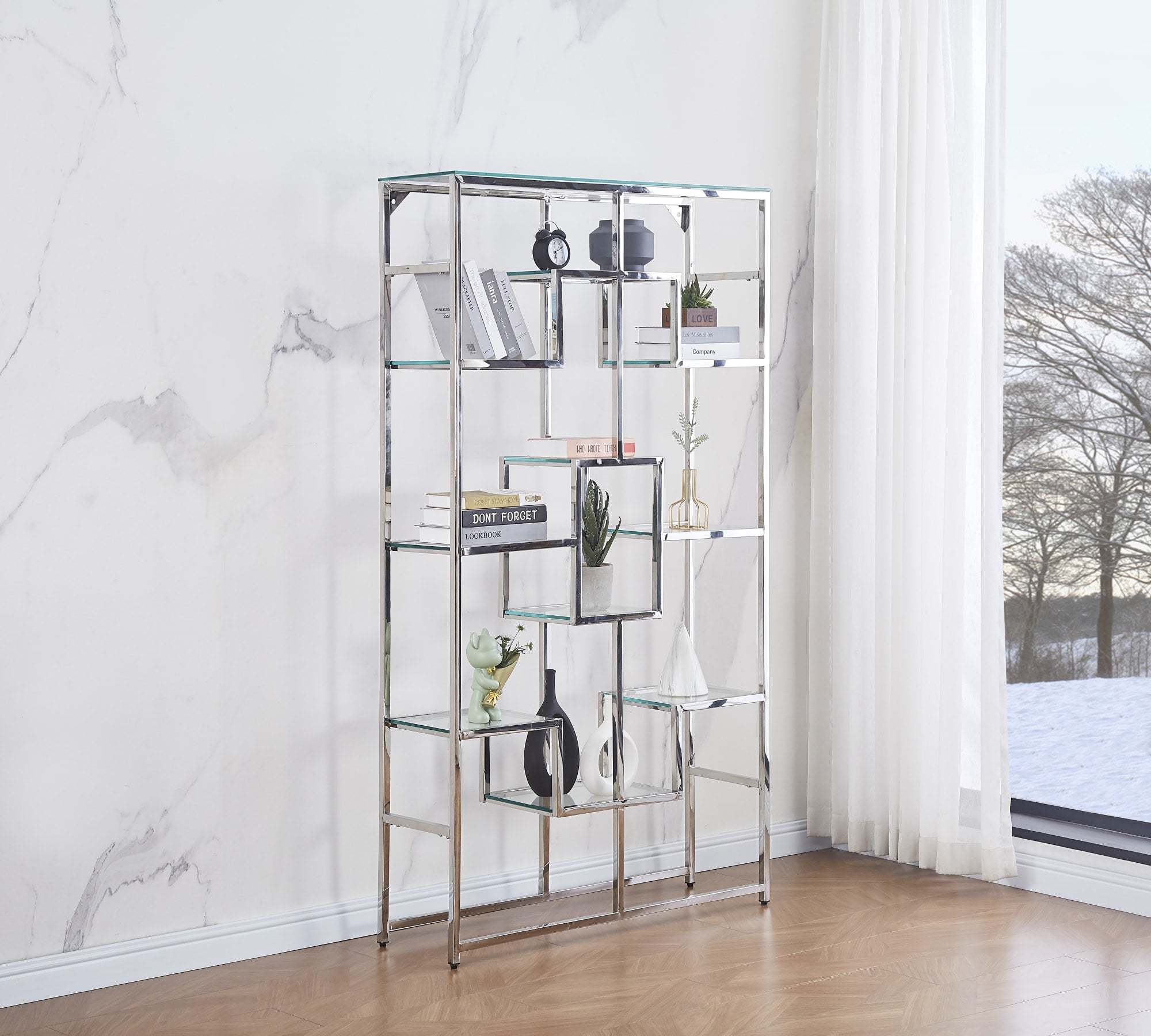 Bibliothèque étagère RICHMONT 100x30x180 cm