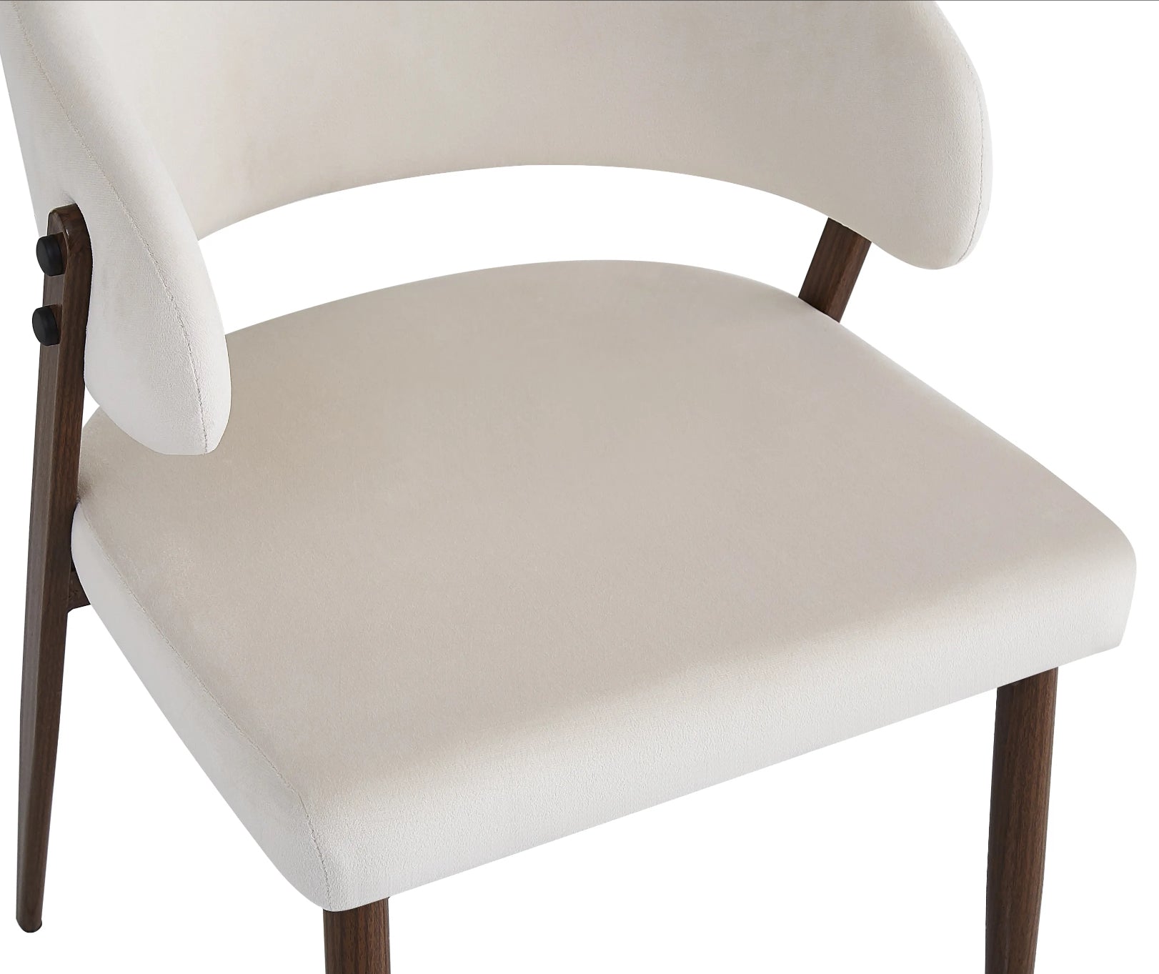 CHAISE ERM-LAMIA PIEDS NOYER VELOURS BEIGE