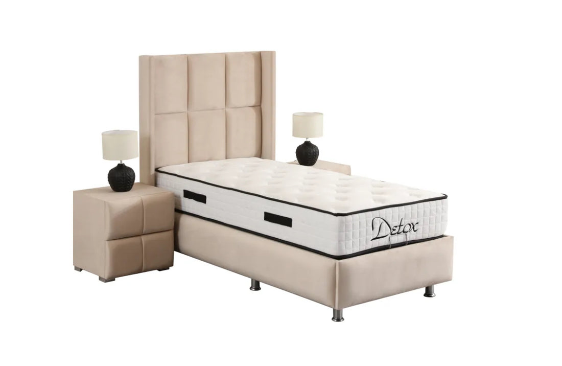 Lit coffre Rio beige-SAN