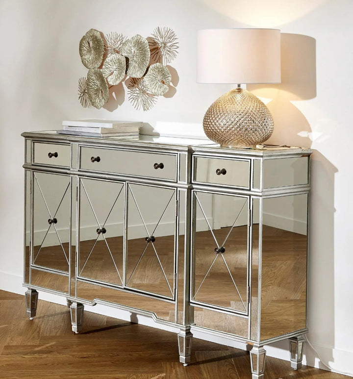 BUFFET MIROIR ROMANE 165x45x91,5CM