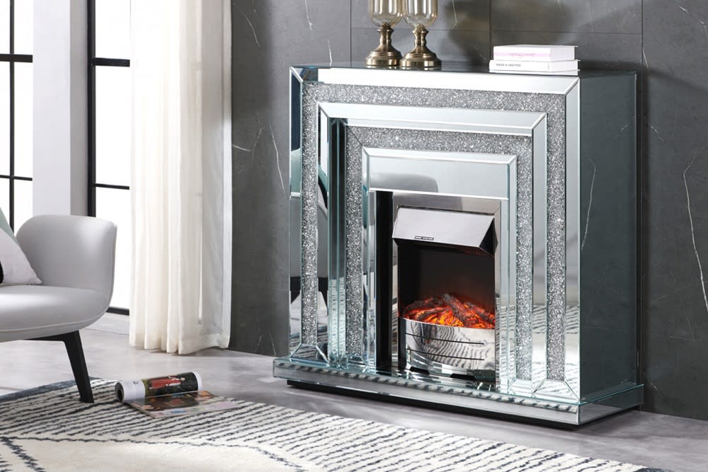 CHEMINEE MIROIR 120X38X100cm