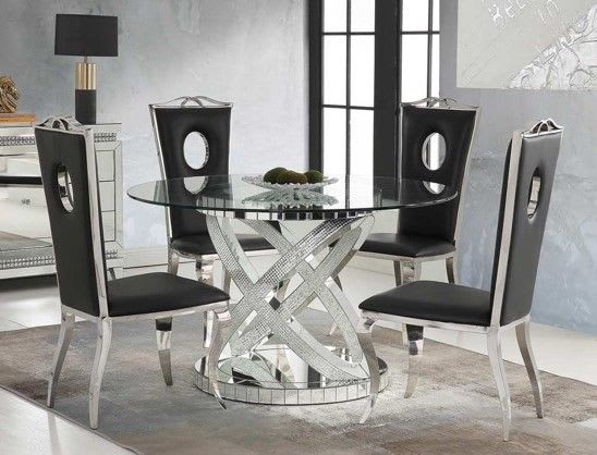 Table à manger SATURNE en Diamant 130cm