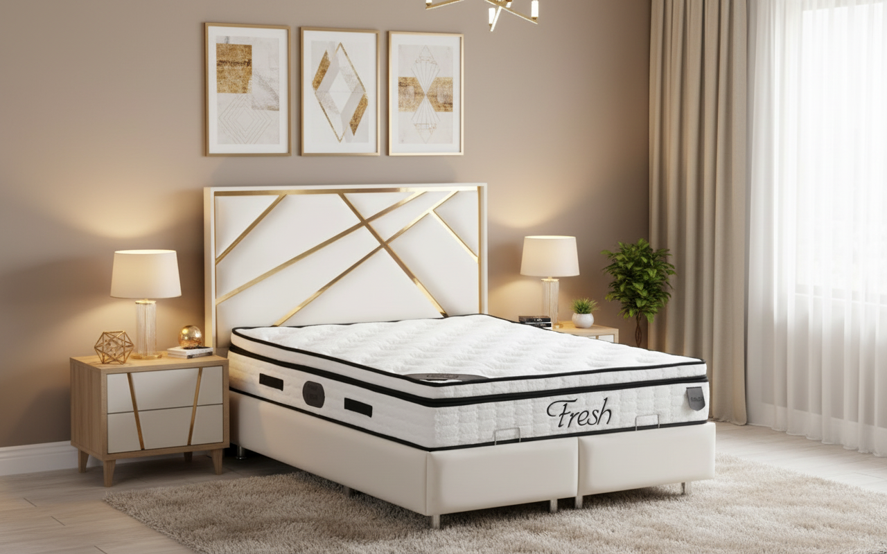 Lit coffre parma blanc cassé-SAN