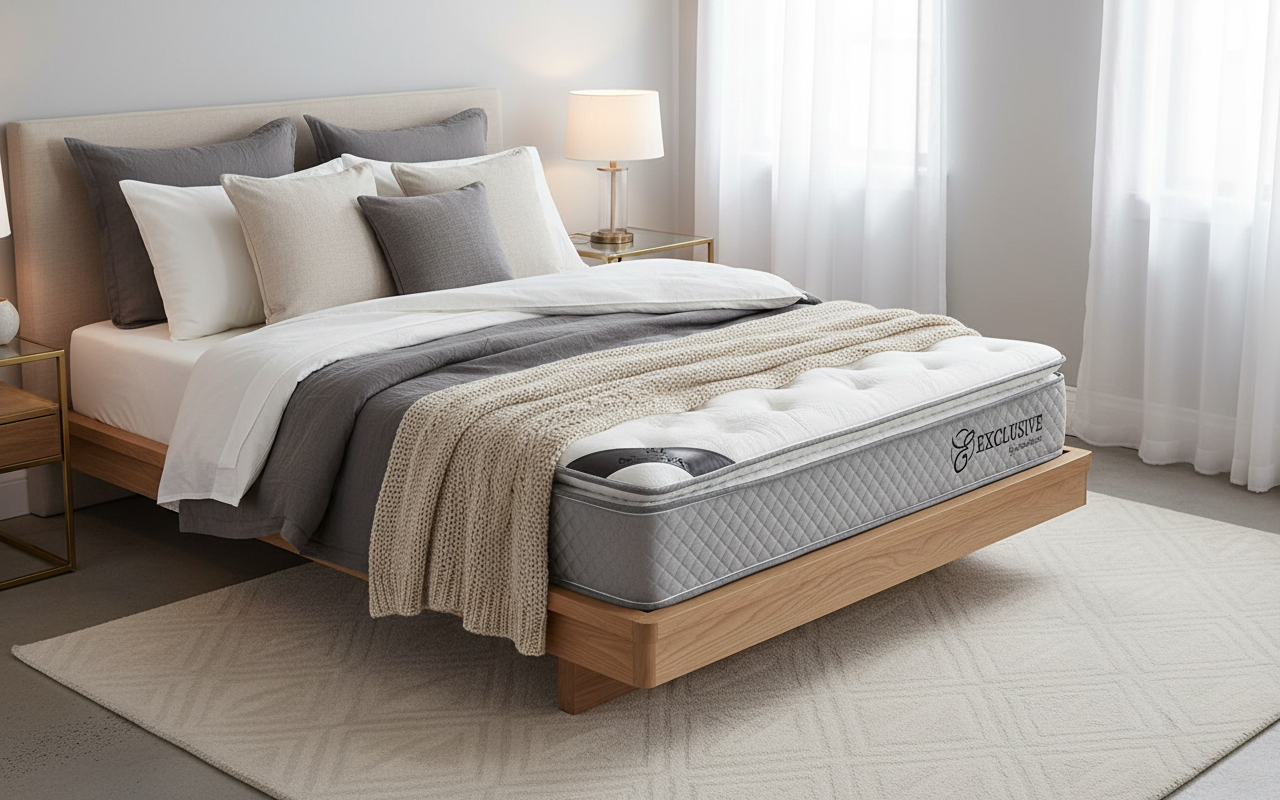 (Matelas SAN 140x190x32 Eclusive Gris