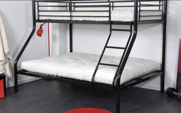 LIT SUPERPOSÉ BOB NOIR 90X190cm + 140X190cm