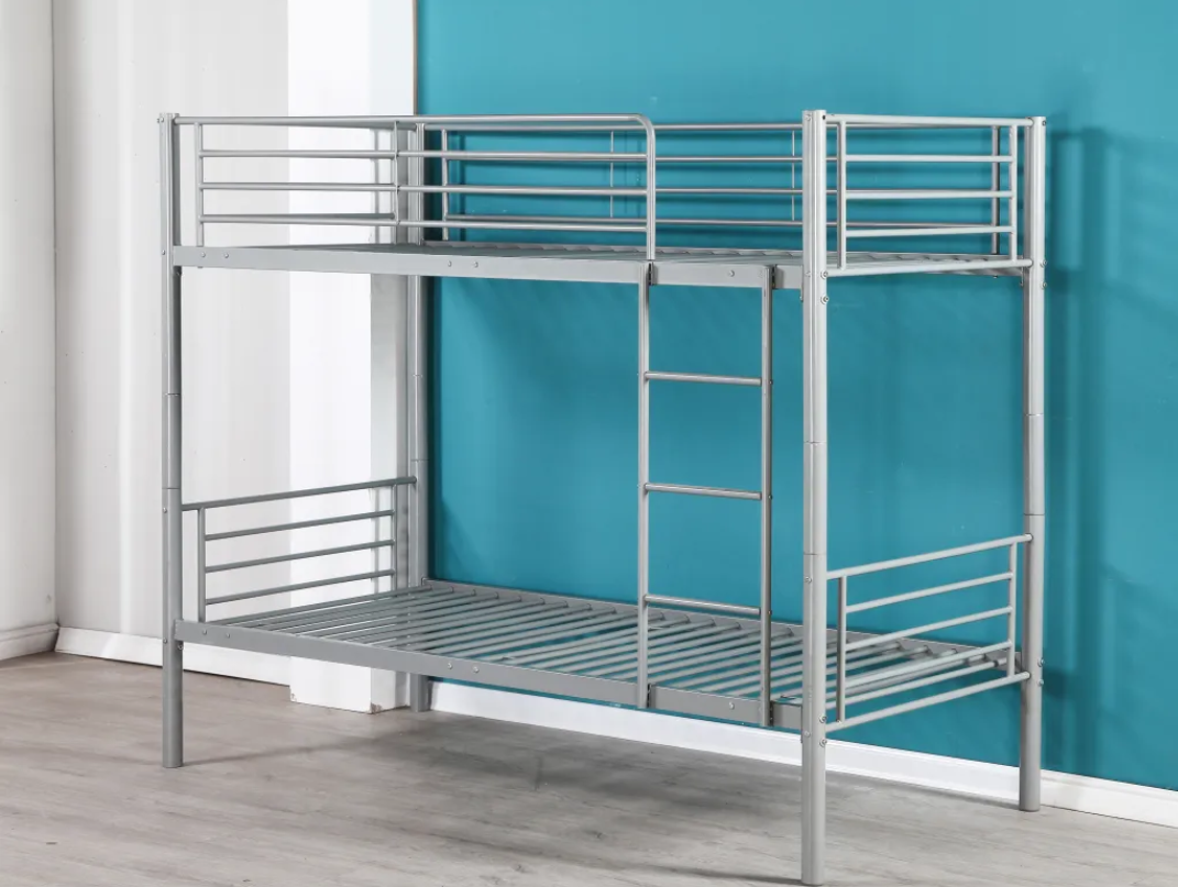 Lit superposé Séparable métal LUNA 1+1 90x190 cm sommier inclus