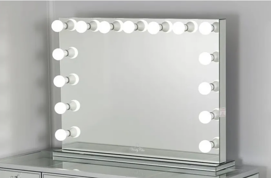 MIROIR RECTANGLE BLUETOOTH AVEC ENCEINTE ET LED 110x20x80 cm
