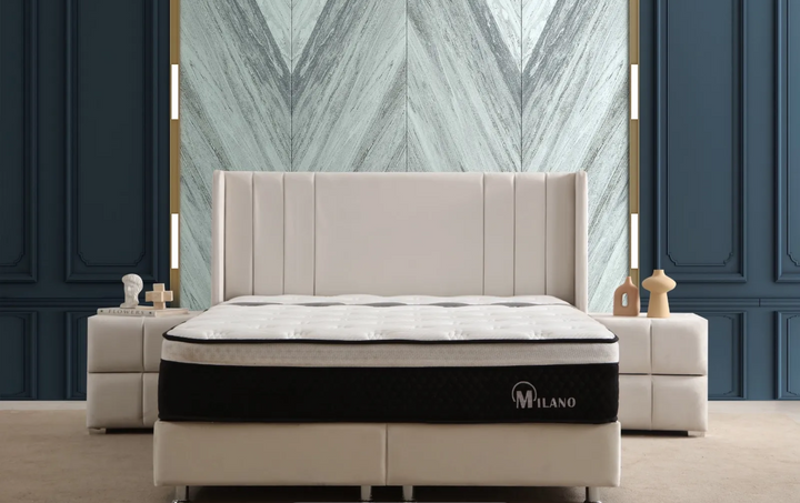 Lit coffre alma blanc cassé-SAN