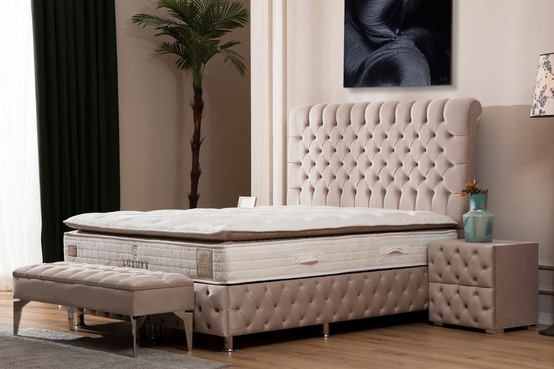 Lit coffre Luna beige-SAN