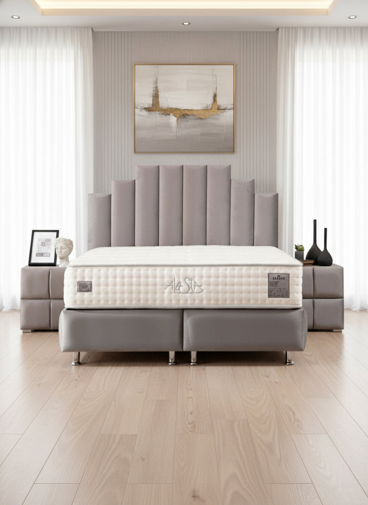 Lit Coffre Natura Gris-SAN