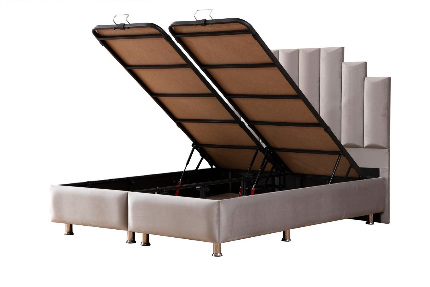 Lit Coffre Natura Gris-SAN