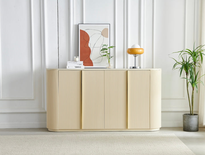 BUFFET CALYPSO TRAVERTIN CÉRAMIQUE