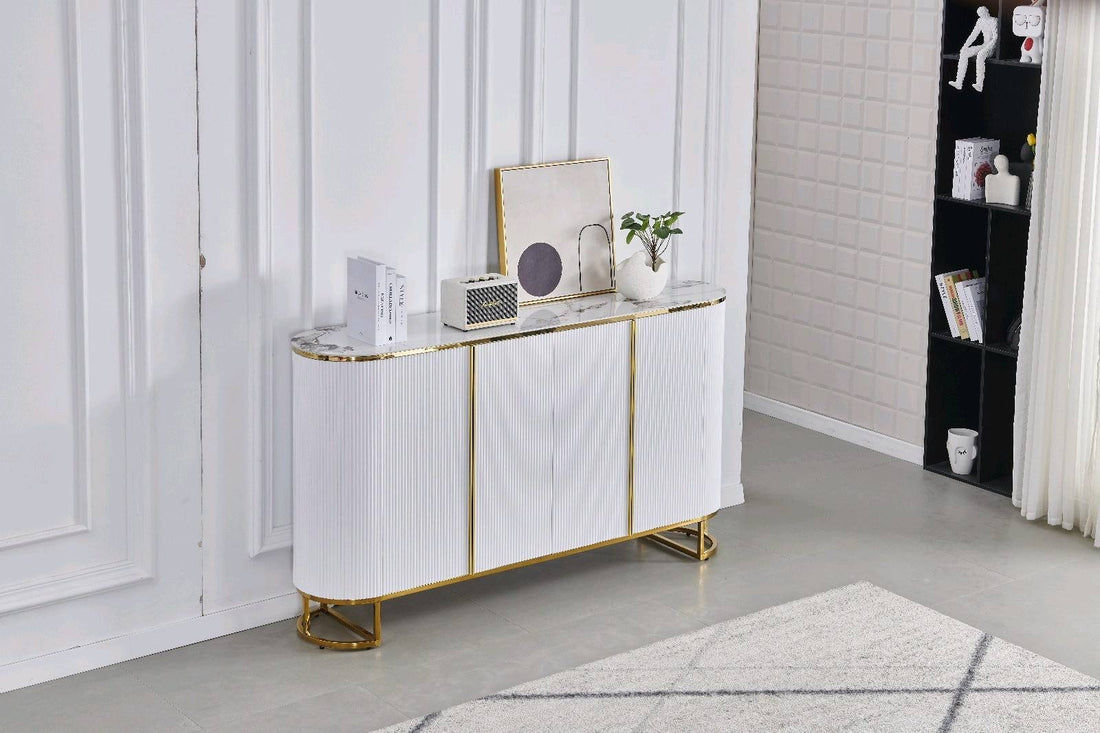 BUFFET ESMEE GDM DORE MARBLE BEIGE