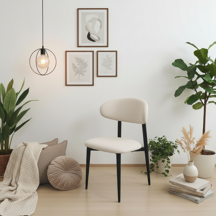 CHAISE GDM BOHÈME CHENILLE BEIGE