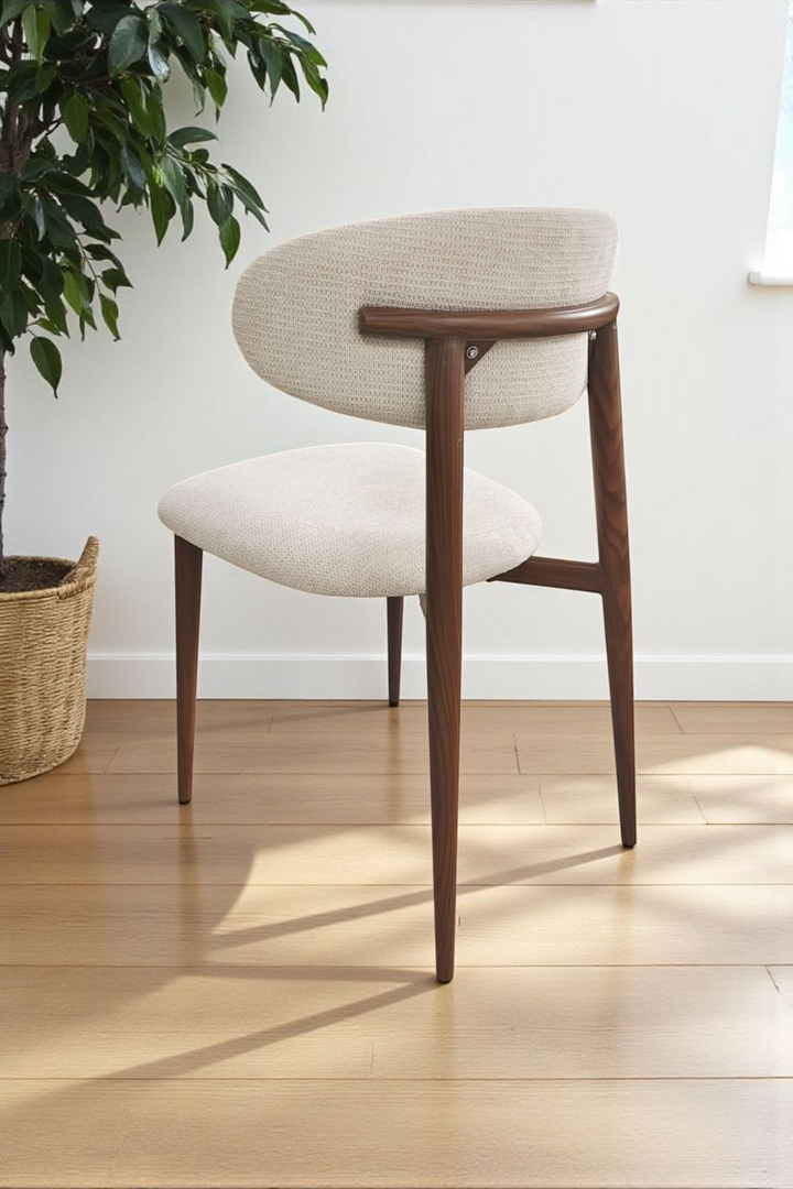 CHAISE GDM BOHEME CHENILLE BEIGE NOYER