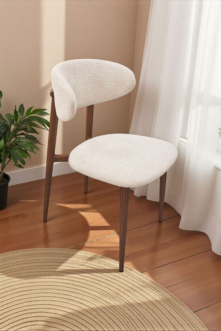 CHAISE GDM BOHEME CHENILLE BEIGE NOYER